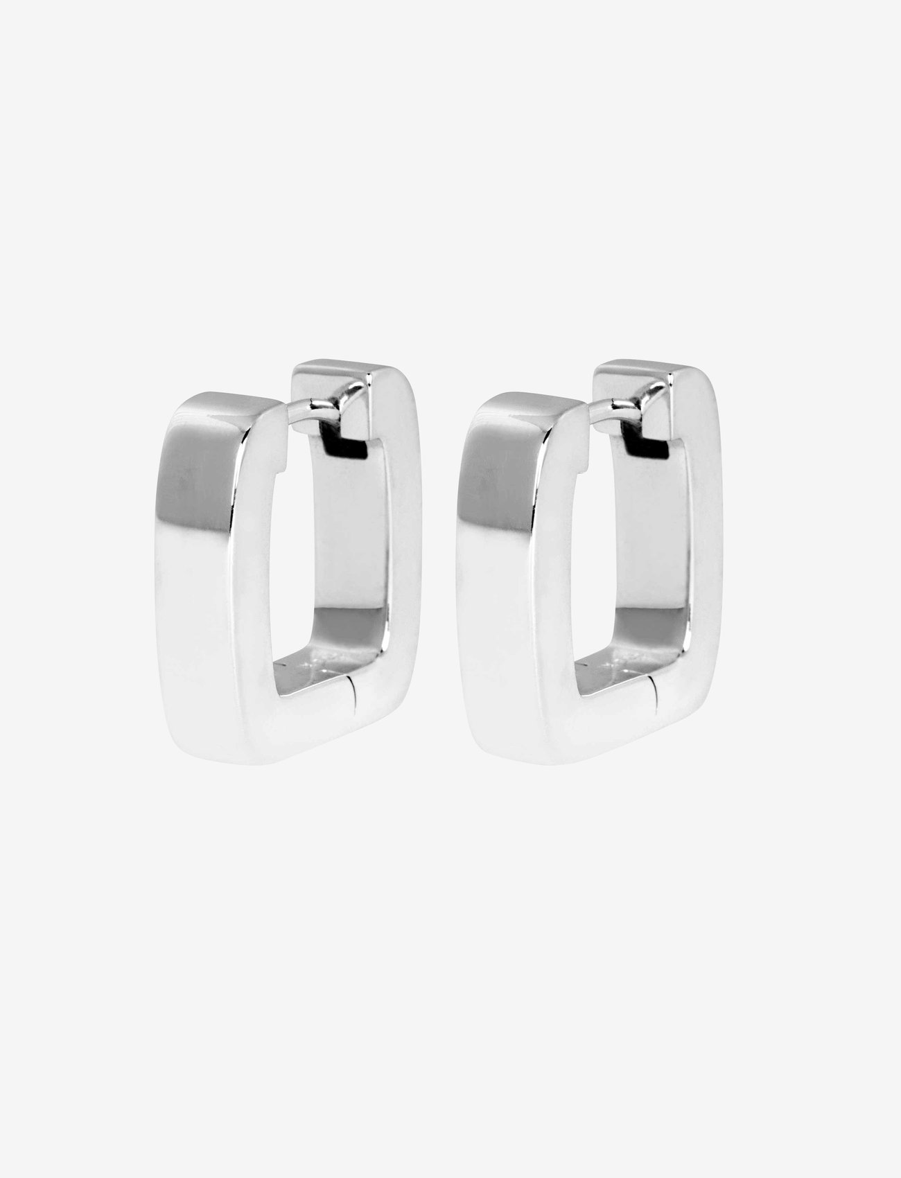IX Studios - IX Bold Square Hoops Silver - hoops - silver - 0