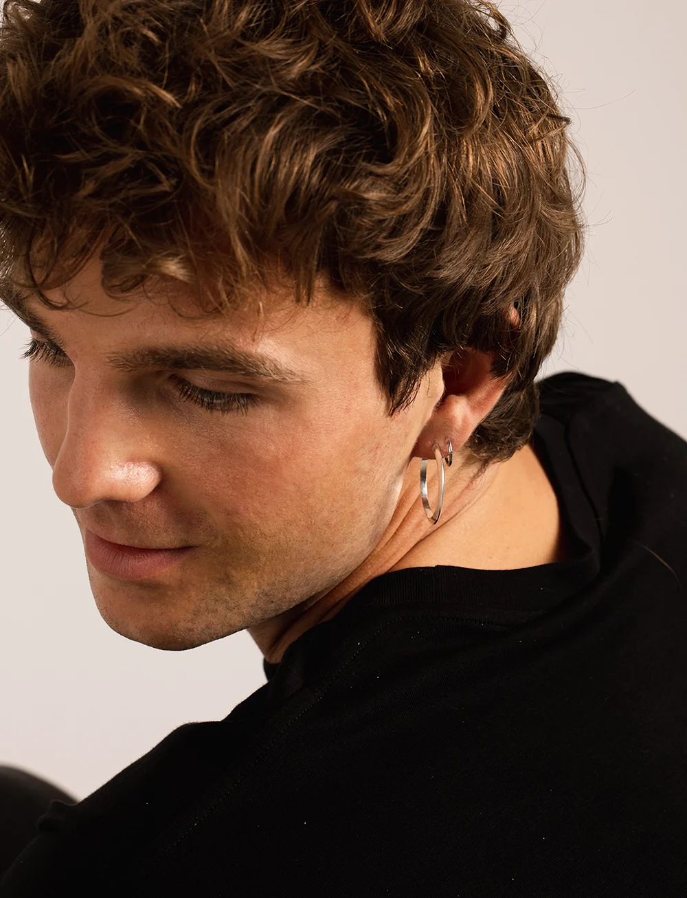 IX Studios - IX Berta Earring Silver - hoops - silver - 2