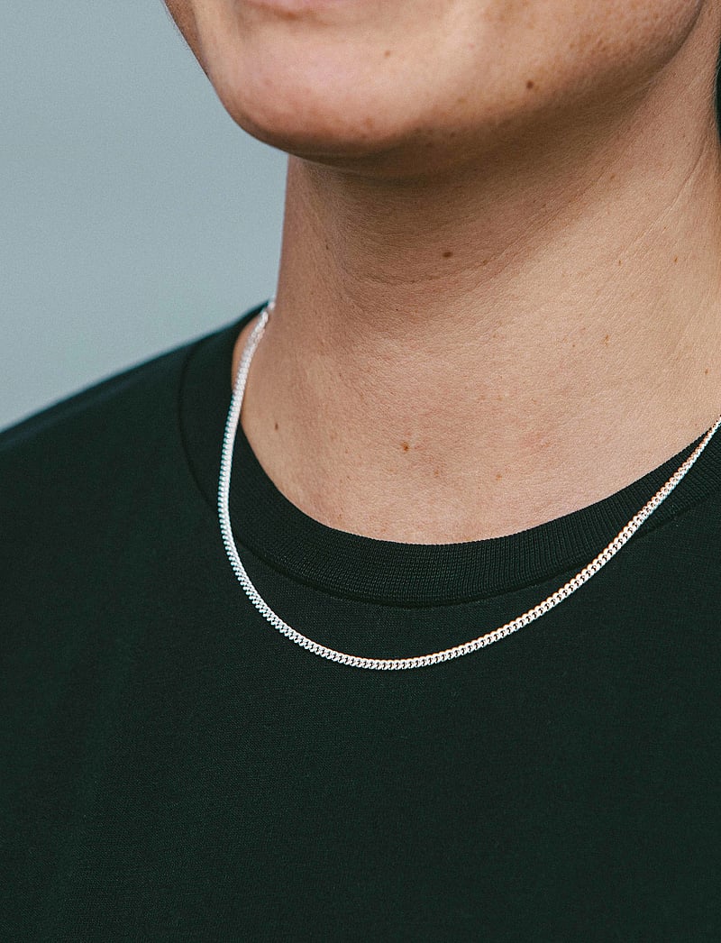 IX Studios - IX Curb Medi Chain Silver - halsketten - silver - 4