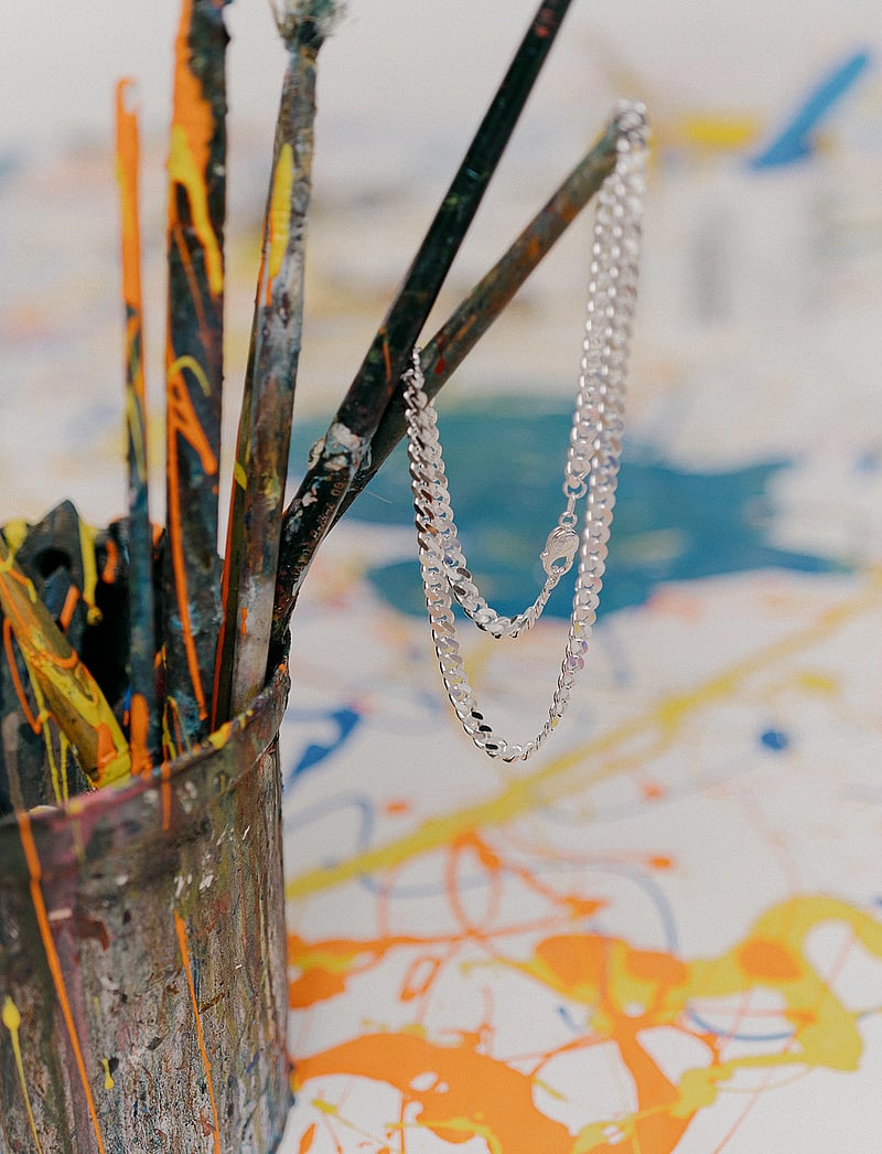 IX Studios - IX Chunky Curb Chain Silver - chain necklaces - silver - 4