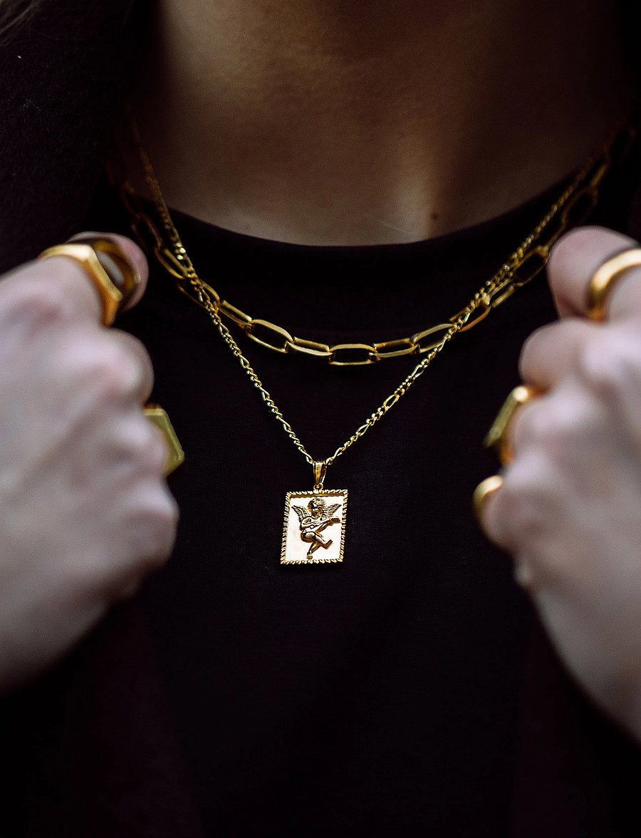IX Studios - IX Figaro Chain - chain necklaces - gold - 3