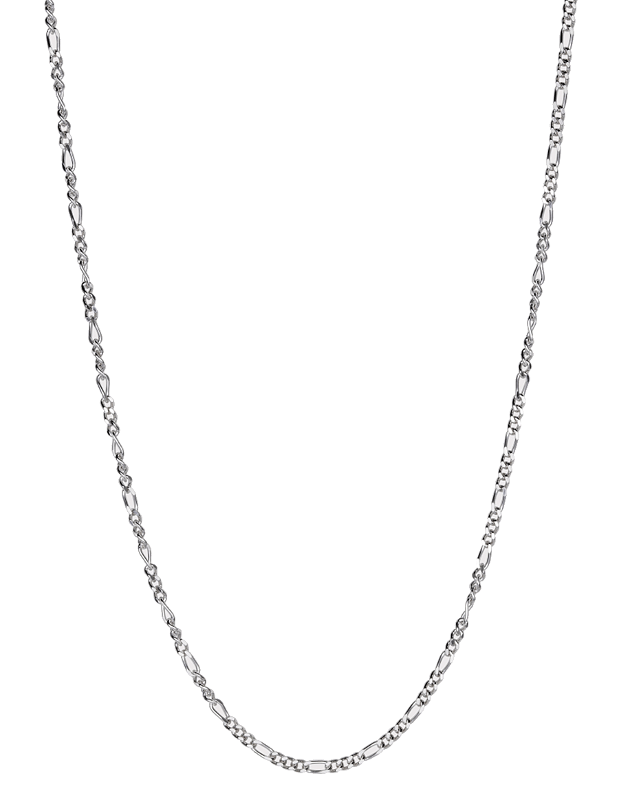 IX Studios - IX Figaro Chain Silver - halsketten - silver - 1
