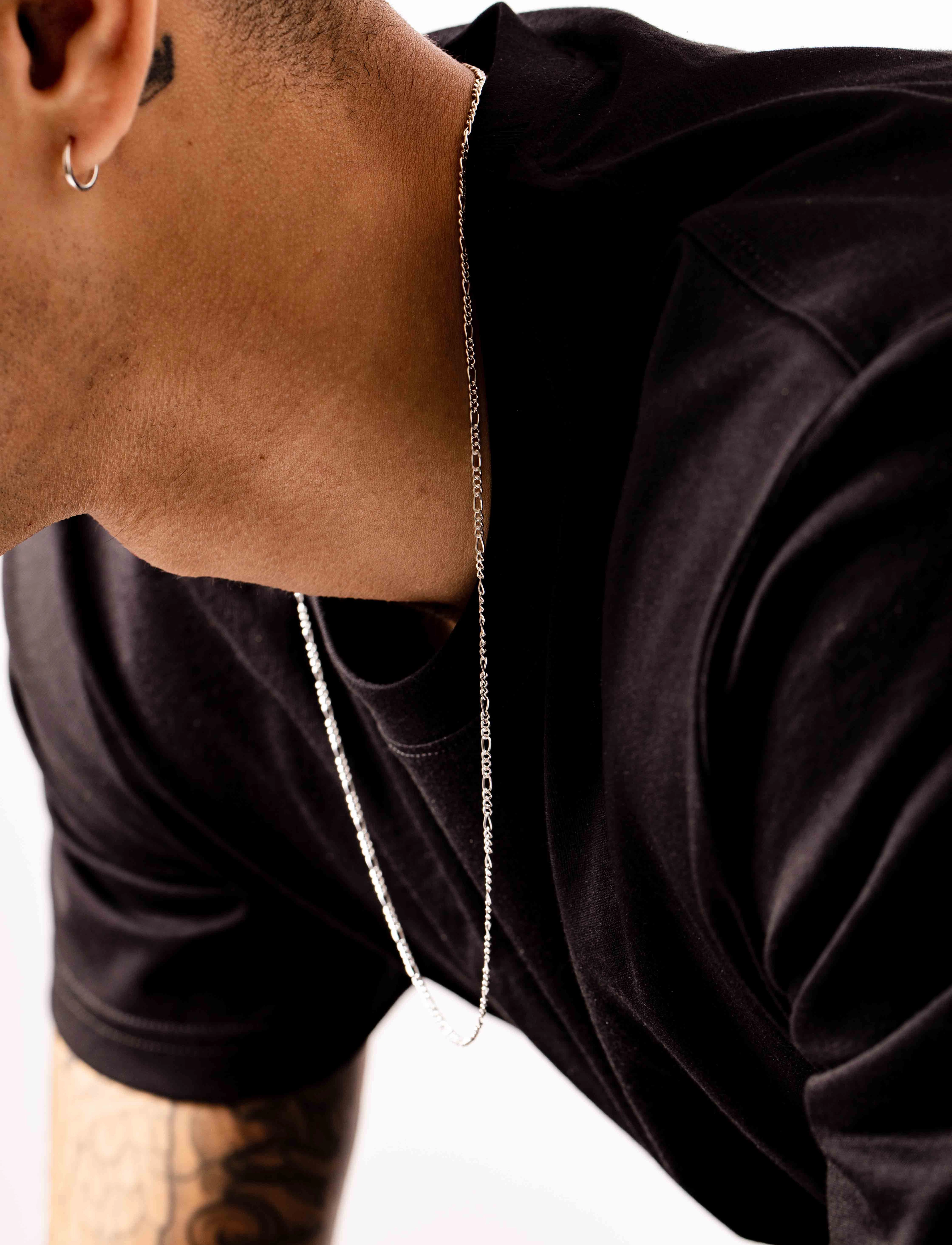 IX Studios - IX Figaro Chain Silver - chain necklaces - silver - 3