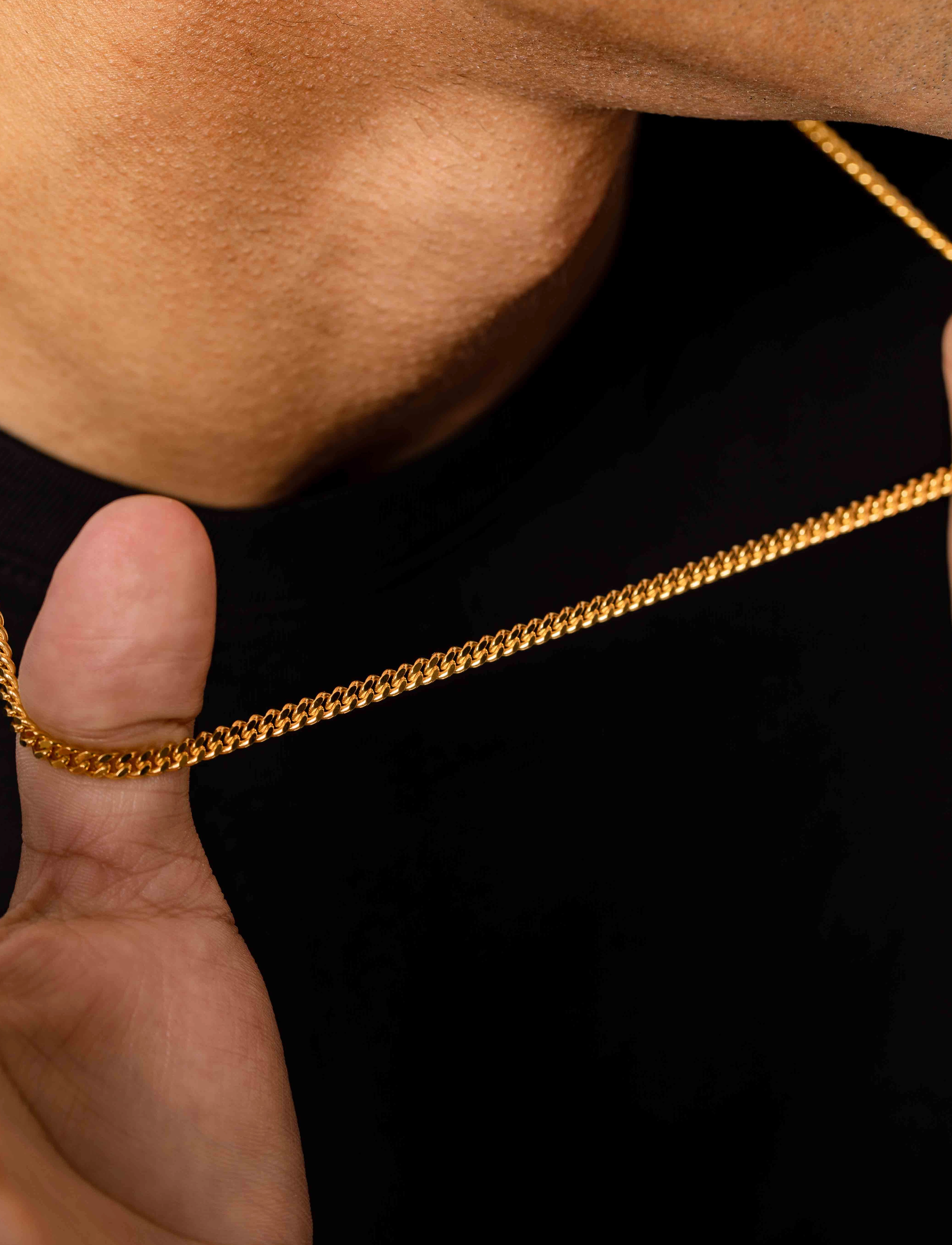 IX Studios Ix Curb Chain, 40-45 cm, Gold, Halskæder > Kædehalskæder, Dame