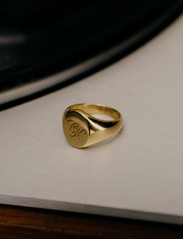 IX Studios - IX Mini Oval Signet Ring - ringar - gold - 3
