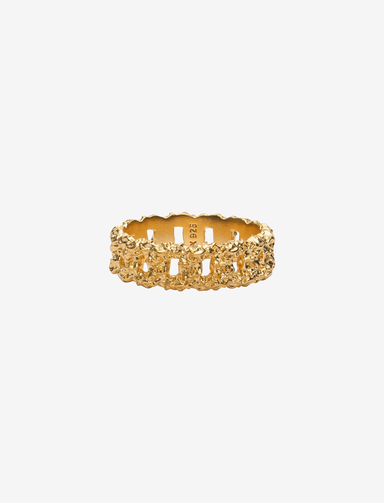 IX Studios - IX Crunchy Curb Ring - ringe - gold - 0