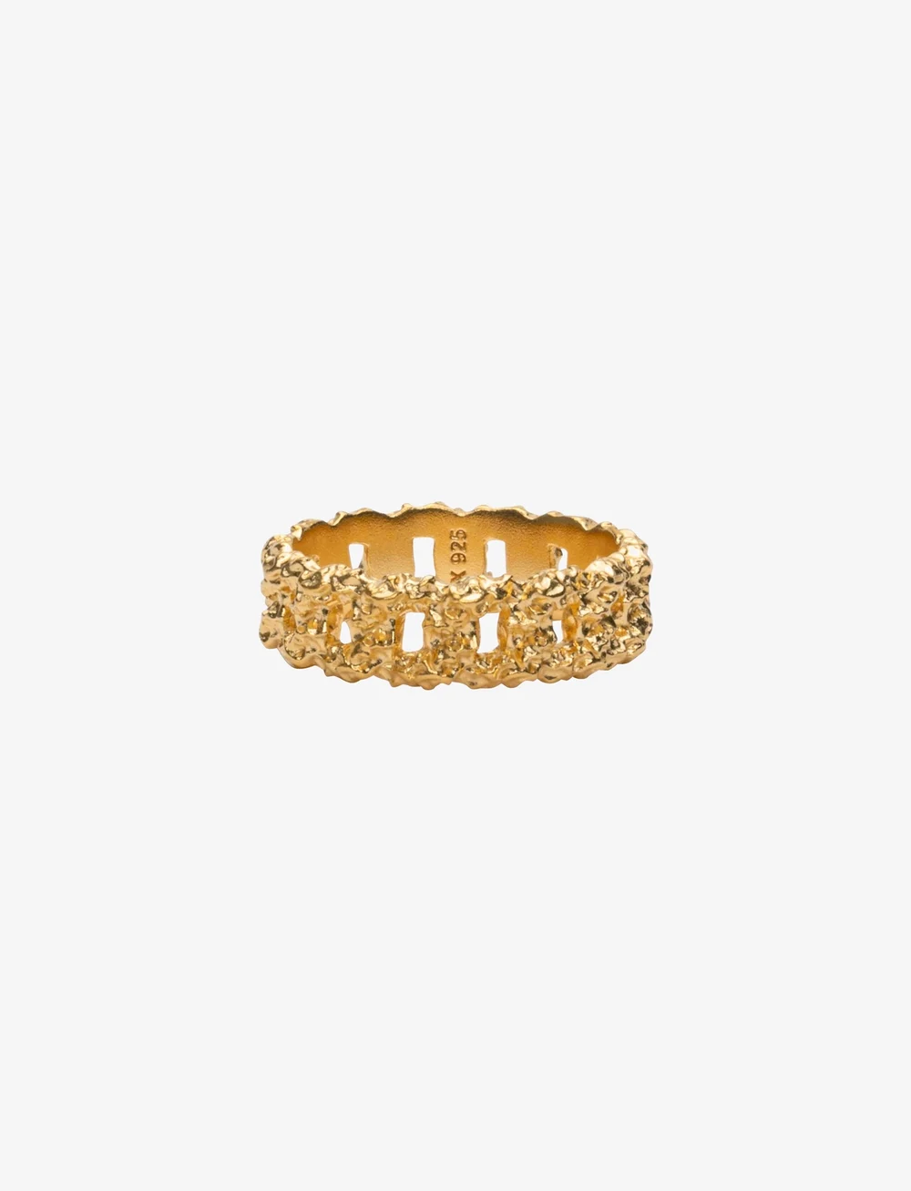 IX Studios - IX Crunchy Curb Ring - ringar - gold - 0