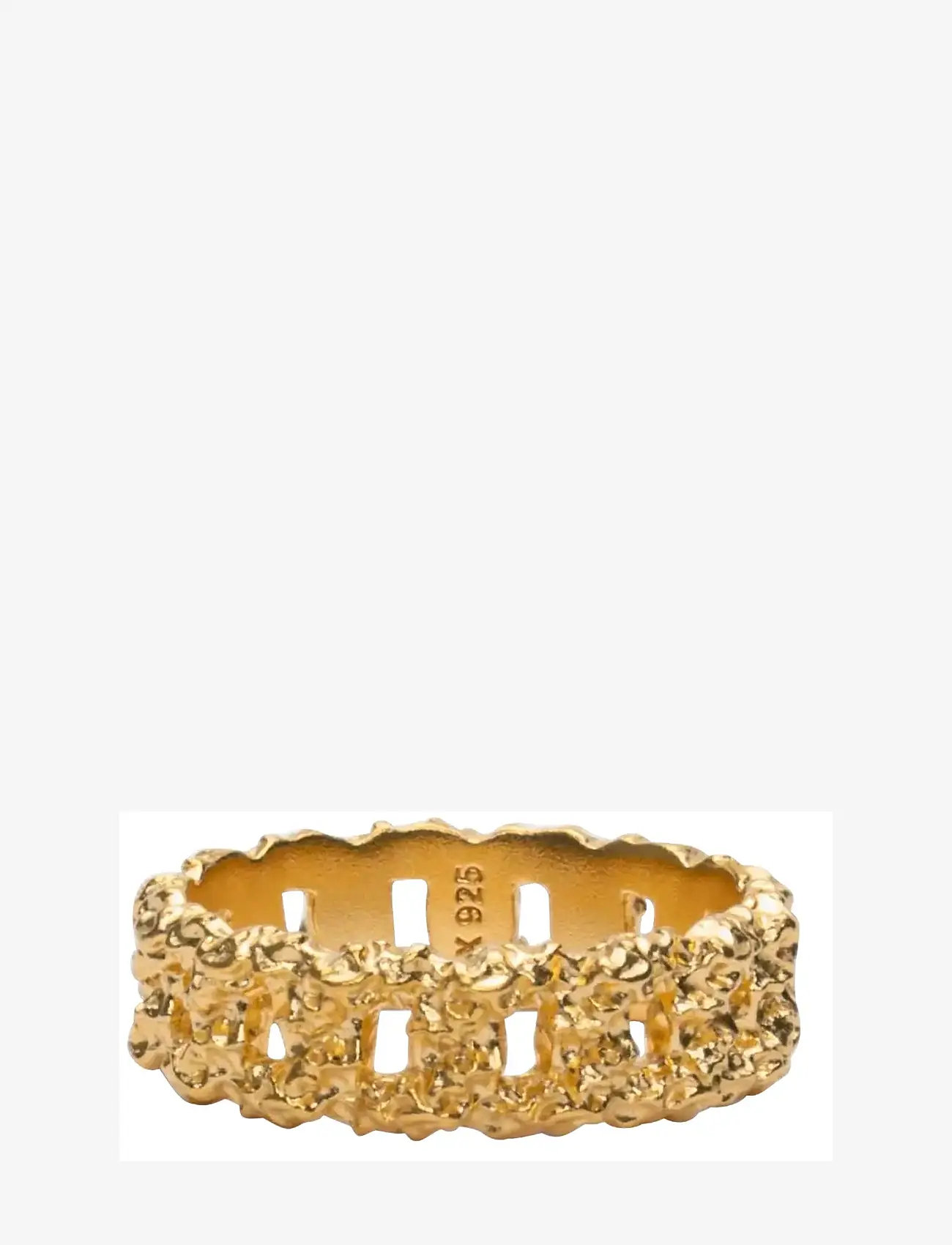 IX Studios - IX Crunchy Curb Ring - ringen - gold - 1