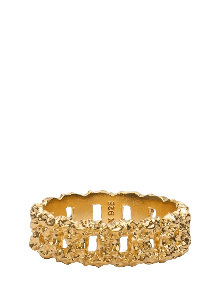 IX Studios - IX Crunchy Curb Ring - sõrmused - gold - 1