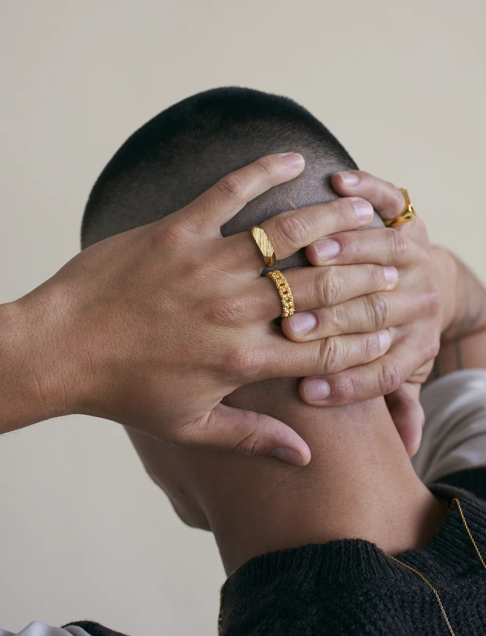 IX Studios - IX Crunchy Curb Ring - ringar - gold - 1