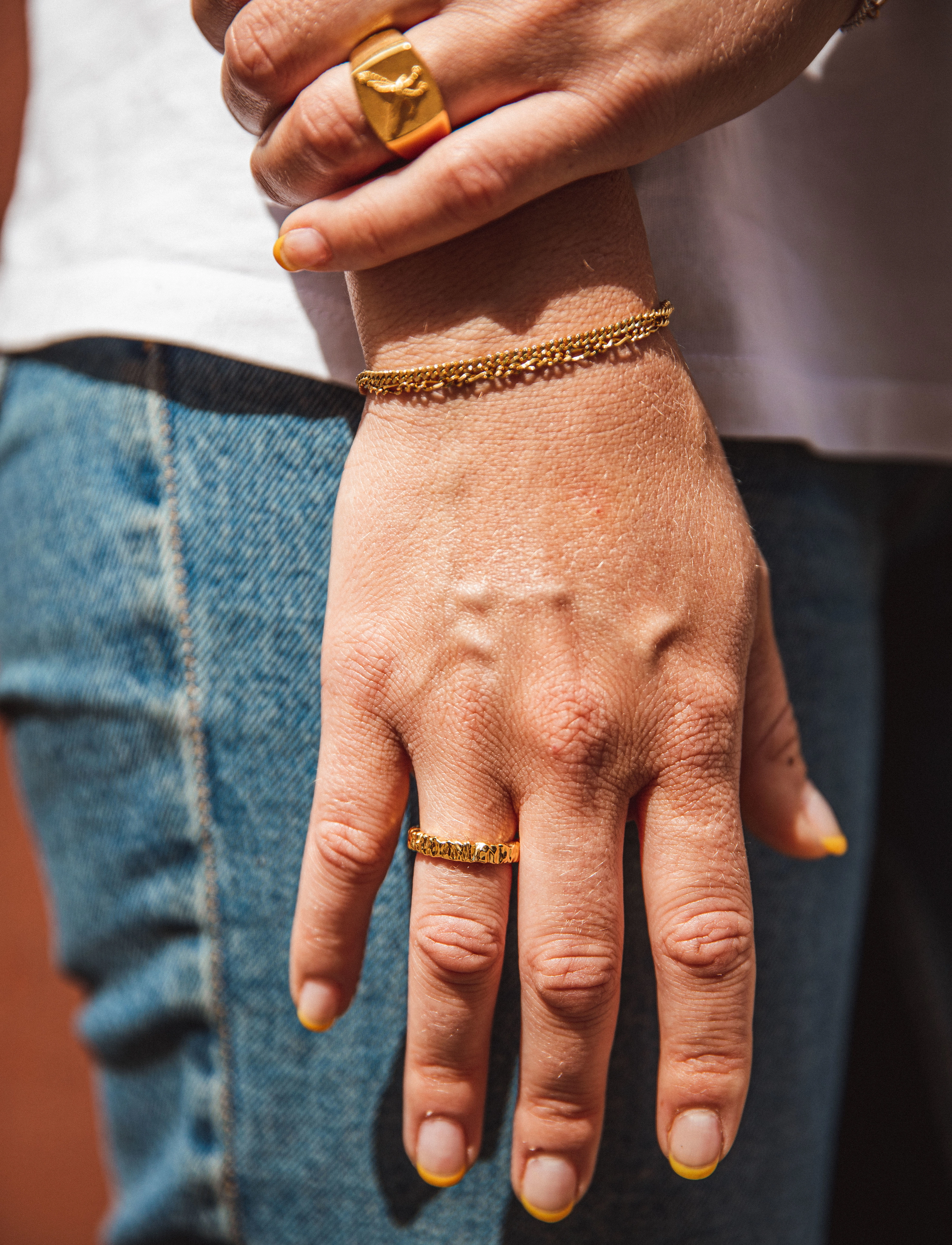 IX Studios - IX Crunchy Class Ring - ringer - gold - 3