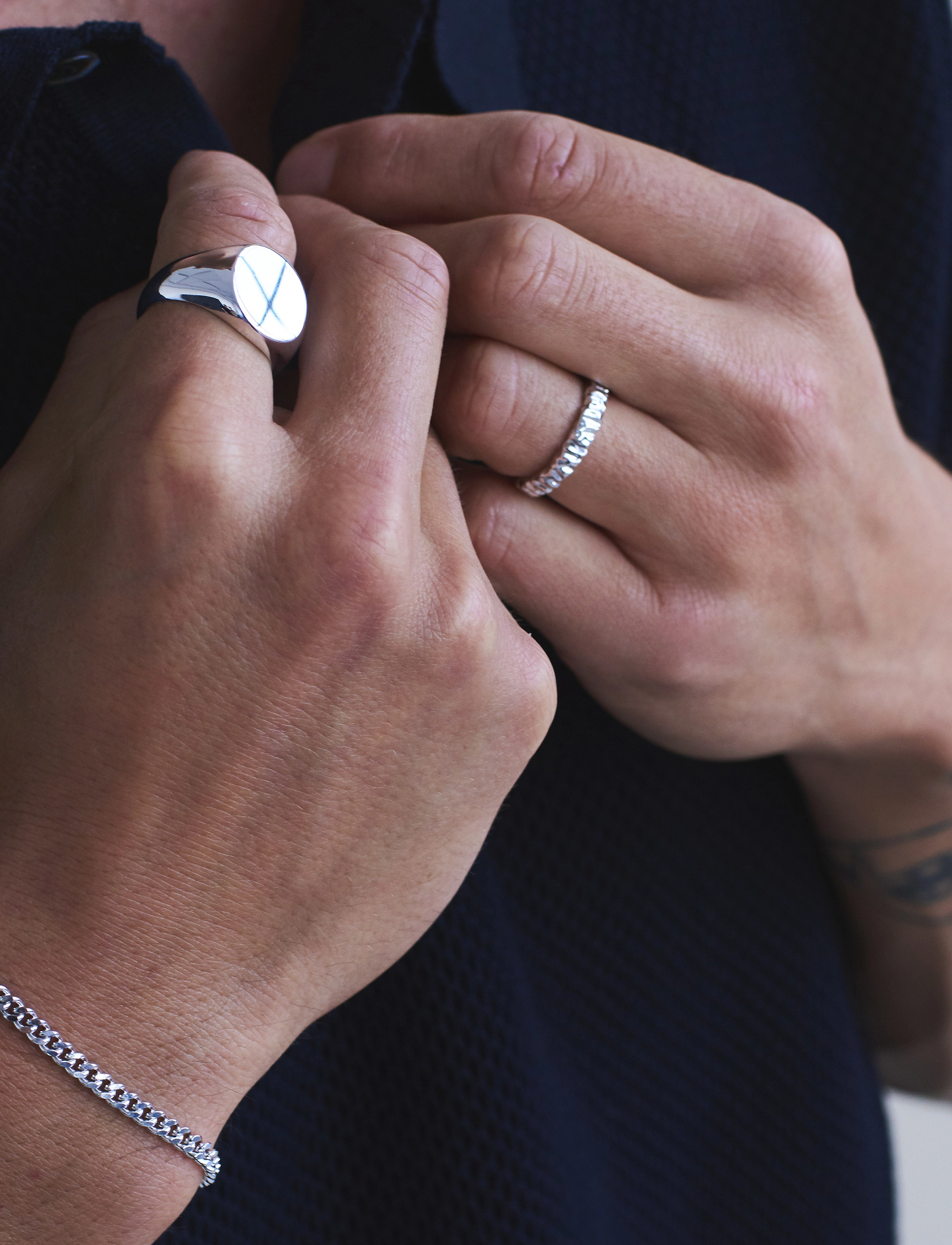 IX Studios - IX Crunchy Class Ring Silver - silver - 2