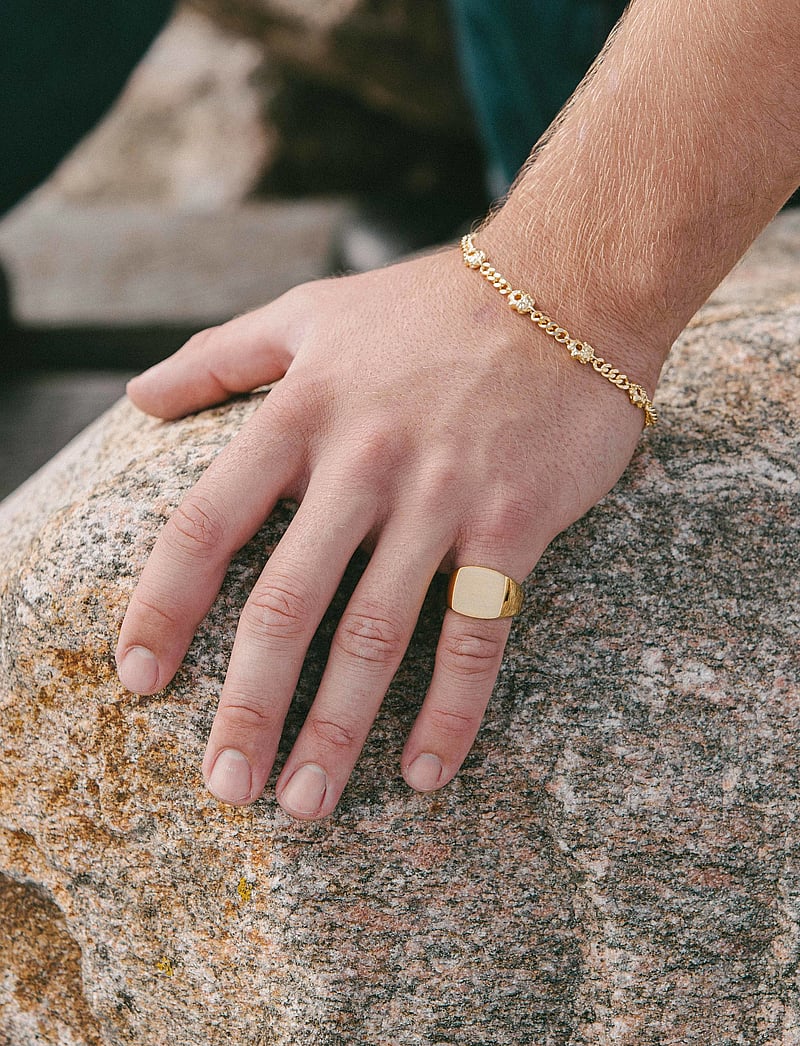 IX Studios - IX Tribute Signet Ring - sõrmused - gold - 0