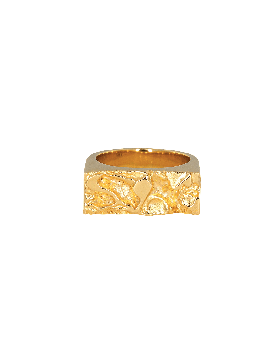 IX Studios - IX Rustic Ring - ringe - gold - 0
