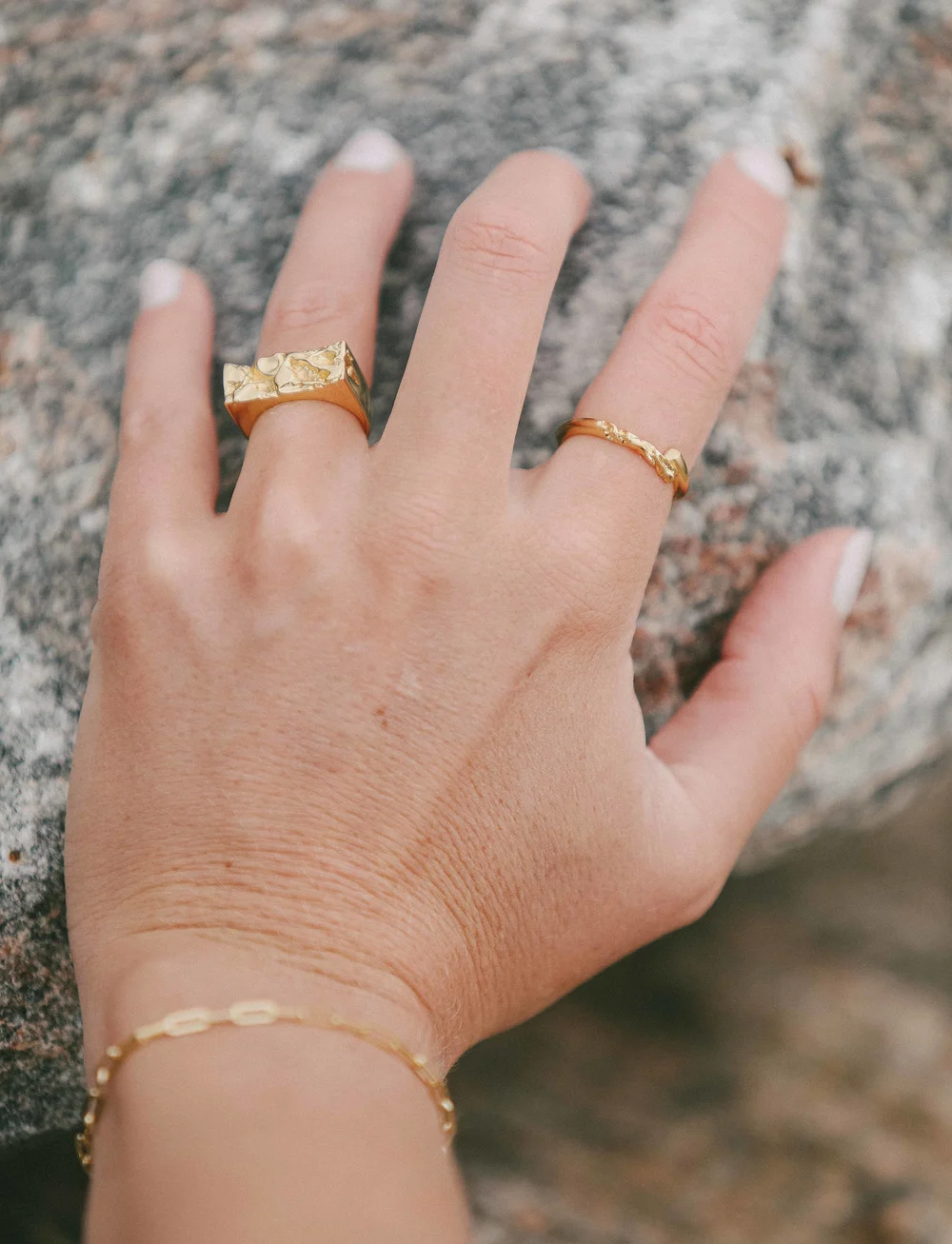 IX Studios - IX Rustic Ring - ringe - gold - 3