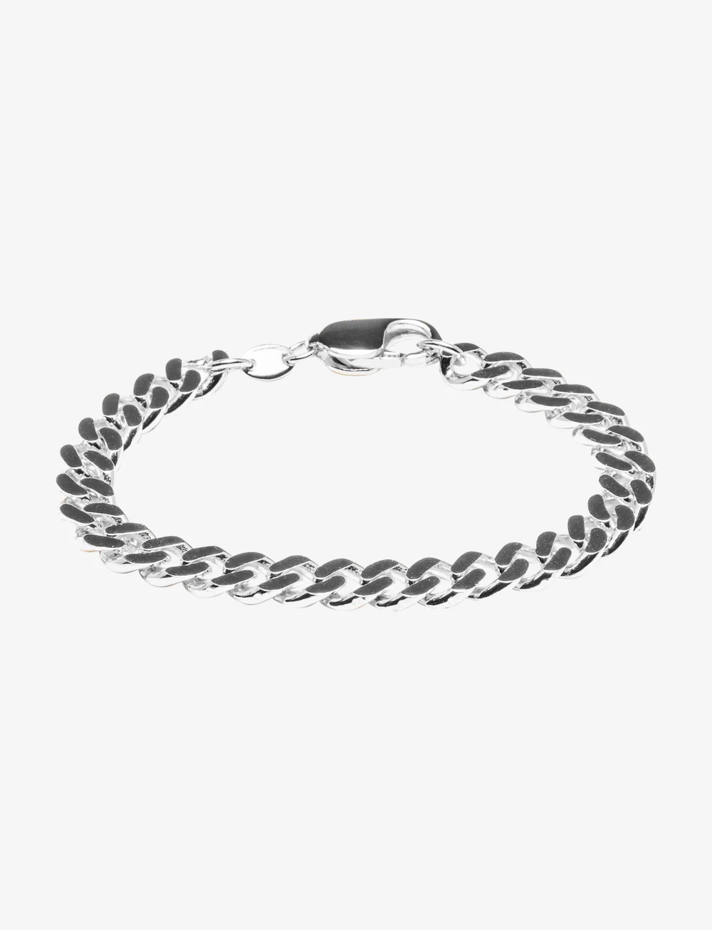 IX Studios - IX Chunky Curb Bracelet Silver - kedjearmband - silver - 1
