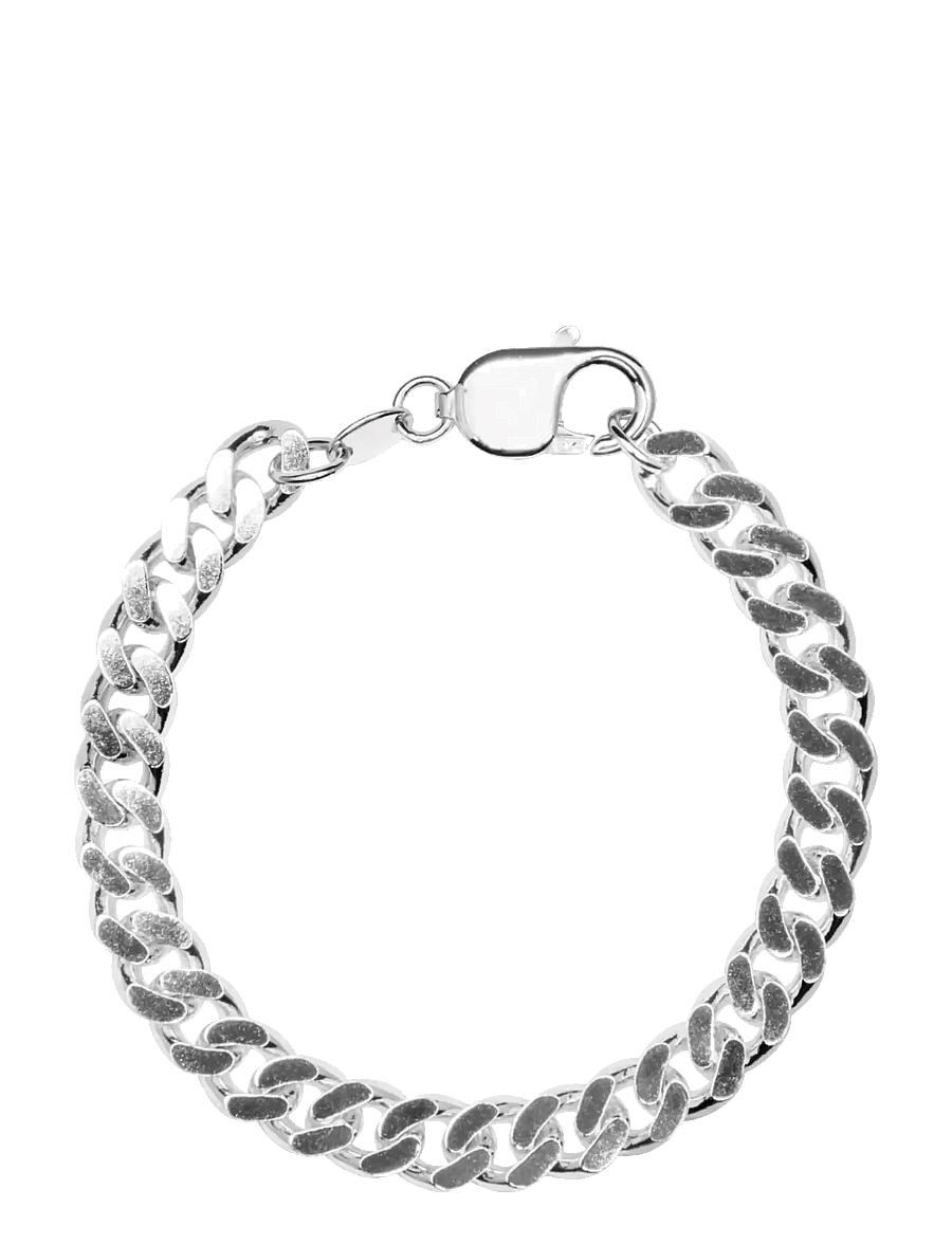 IX Studios - IX Chunky Curb Bracelet Silver - grandininės apyrankės - silver - 2