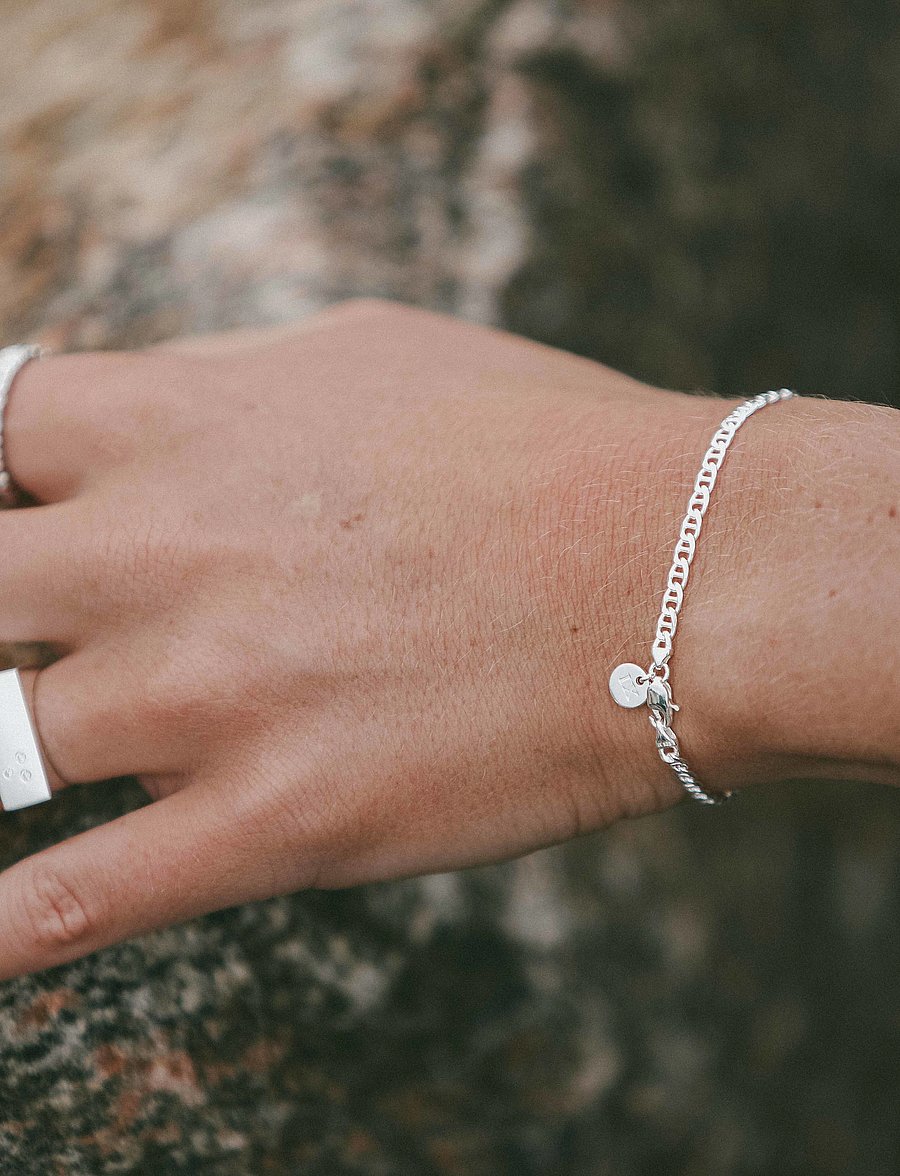 IX Studios - IX Curb Marina Bracelet Silver - kettenarmbänder - silver - 4