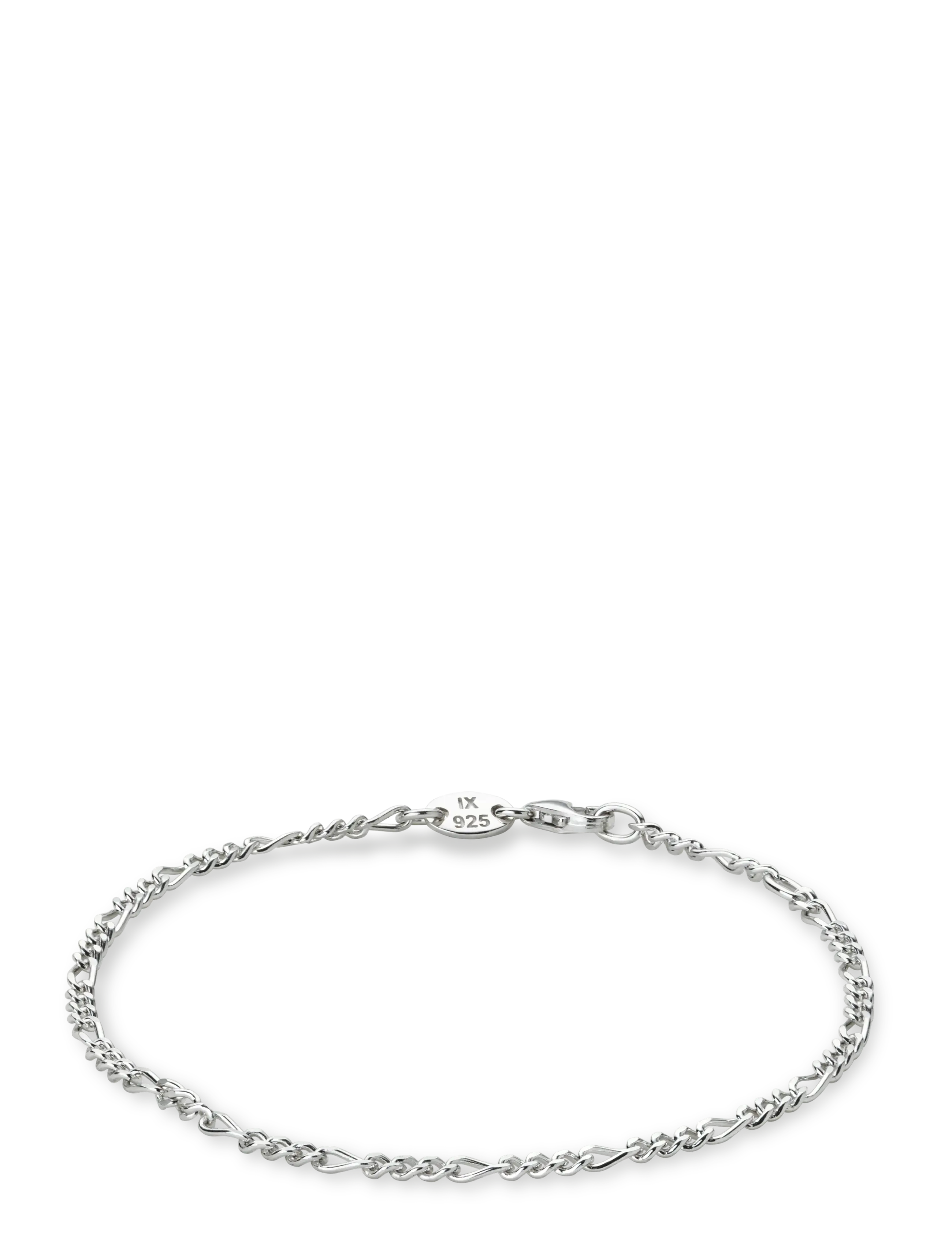 IX Studios - IX Figaro Bracelet Silver - kædearmbånd - silver - 2