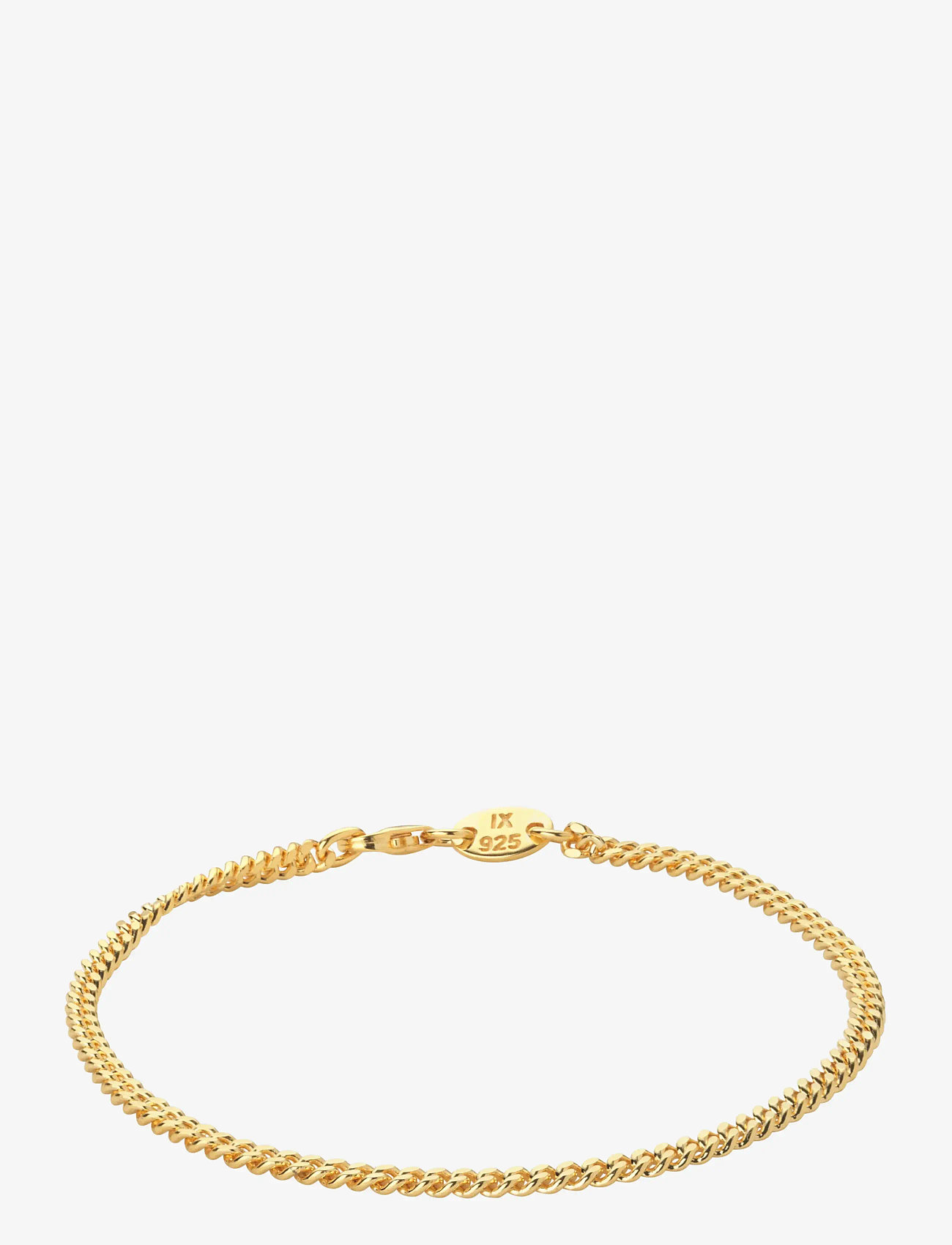 IX Studios - IX Curb Medi Bracelet - kædearmbånd - gold - 2