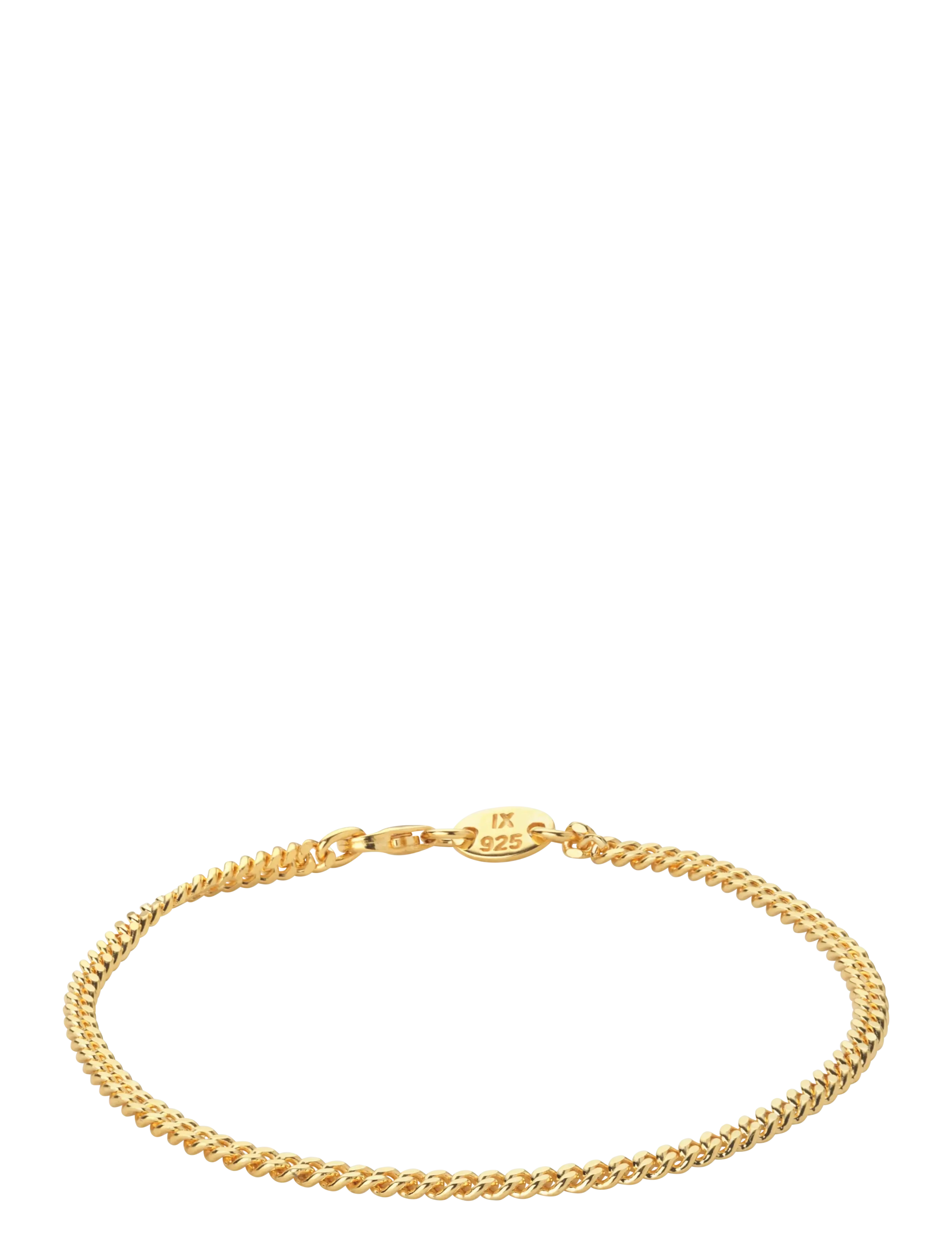 IX Studios - IX Curb Medi Bracelet - chain bracelets - gold - 2
