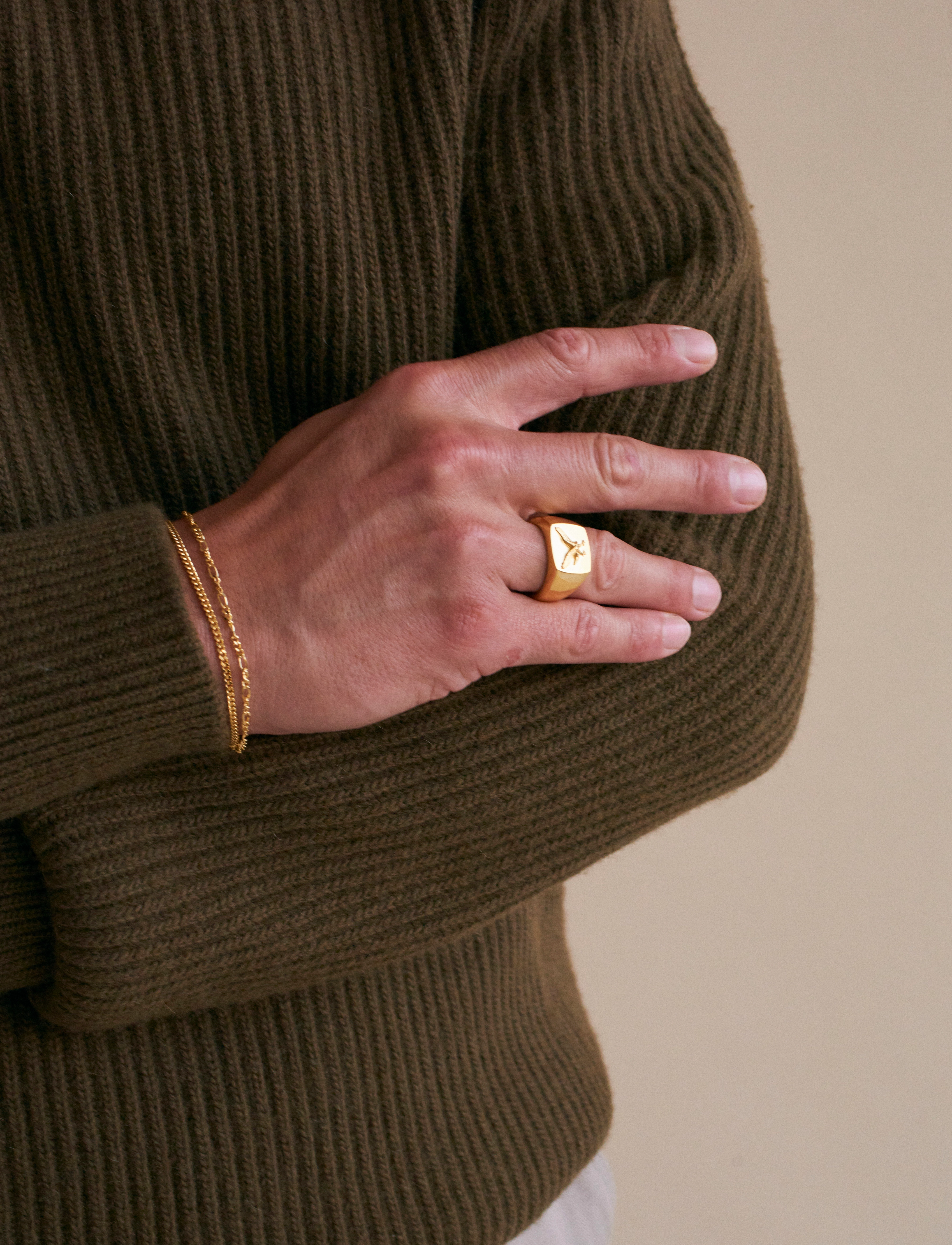 IX Studios - IX Curb Medi Bracelet - chain bracelets - gold - 3