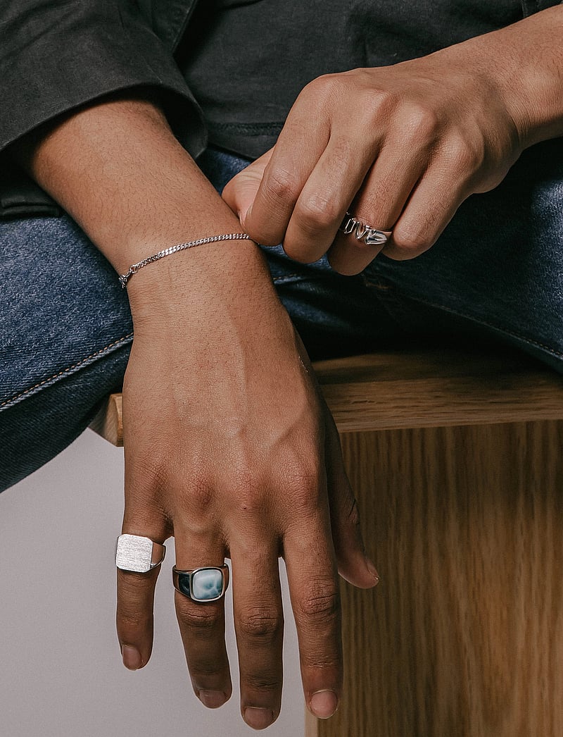 IX Studios - IX Curb Medi Bracelet Silver - kedjearmband - silver - 2