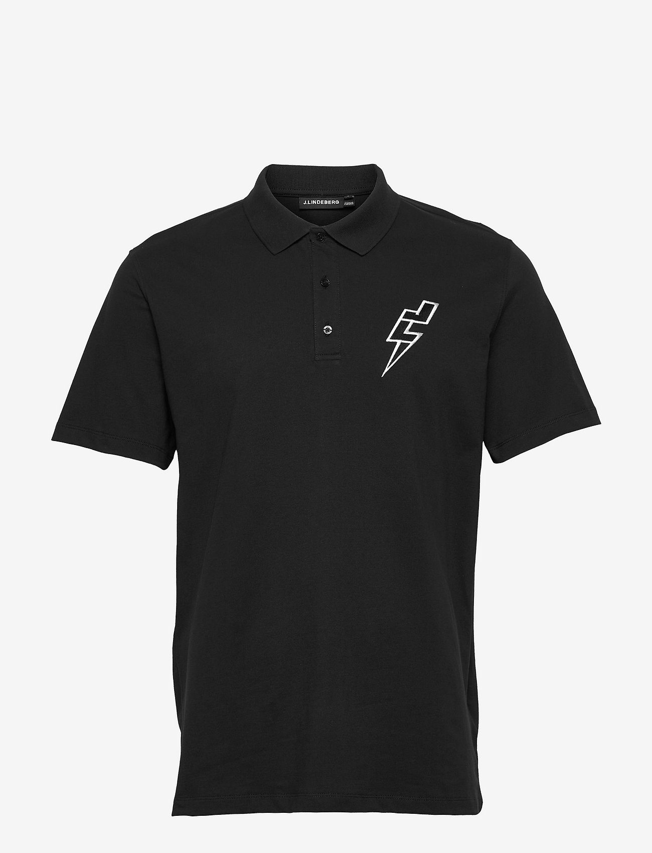 J. Lindeberg Golf - JL Strike Rib Jersey Polo - black - 0