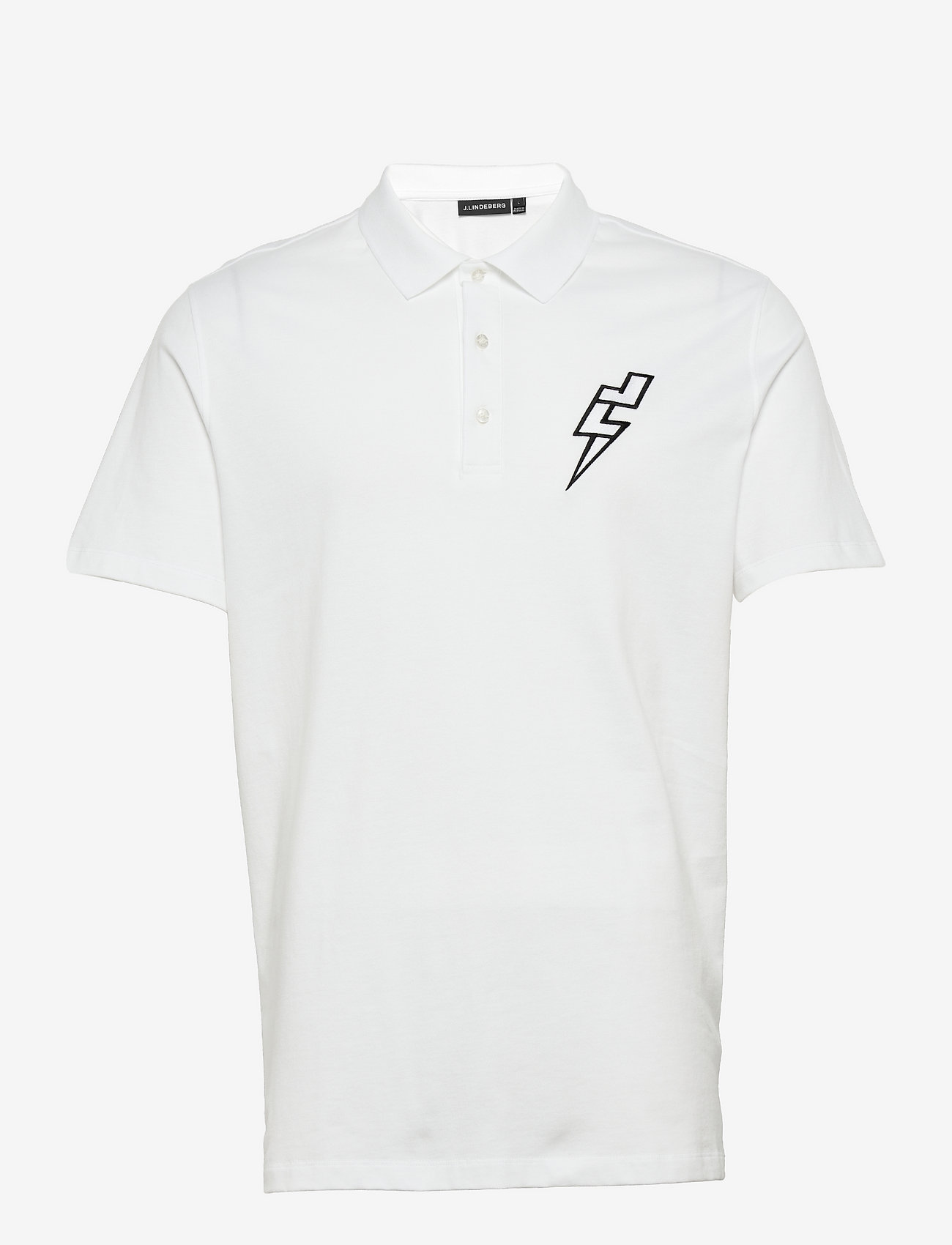 J. Lindeberg Golf - JL Strike Rib Jersey Polo - whisper white - 0