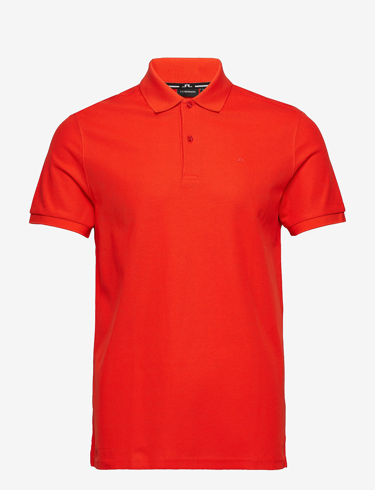 J. Lindeberg - Troy Clean Pique - poppy red - 0