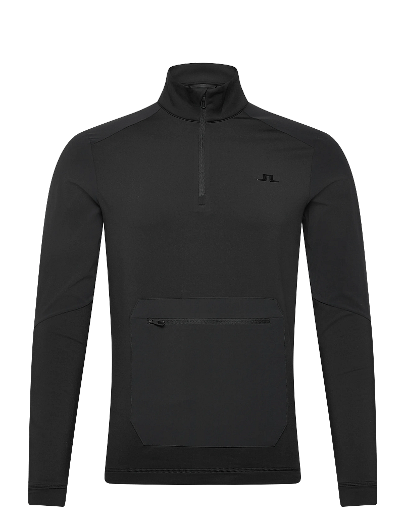 J. Lindeberg - Matias Zip Mid Layer - fleece og mellemlag - black - 0
