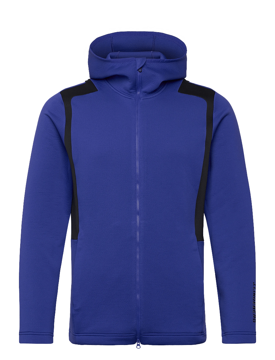 J. Lindeberg - Chet Zip Hood - toppar - clematis blue - 0