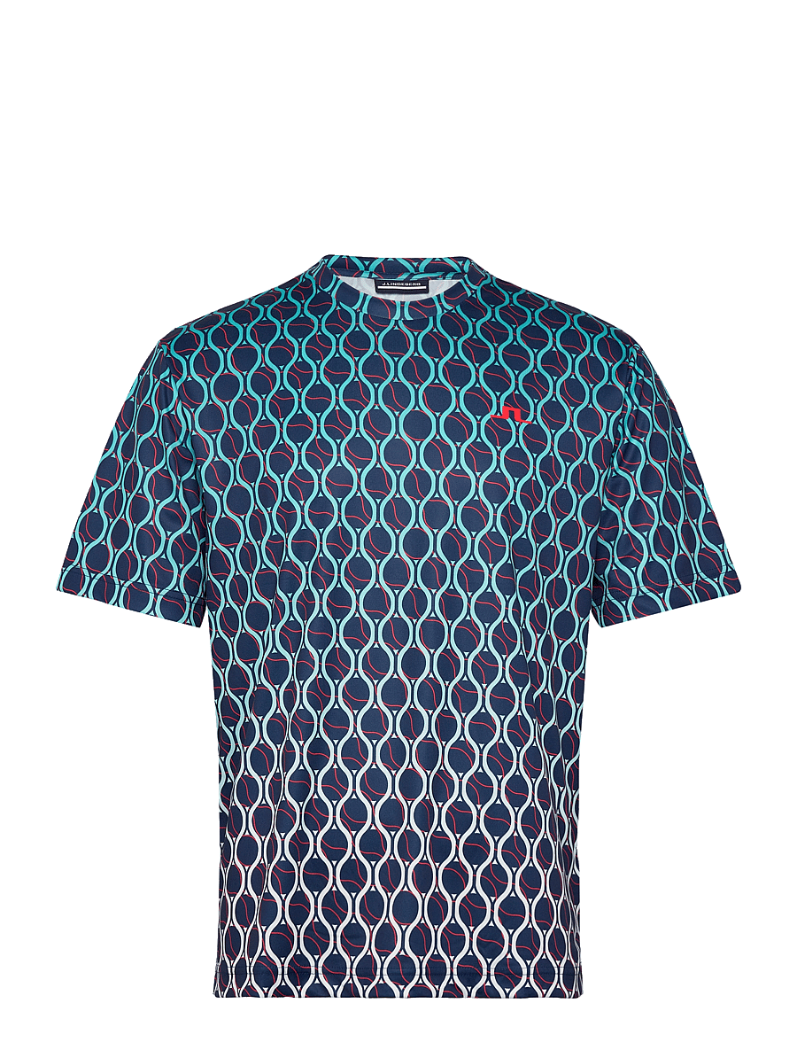 J. Lindeberg - Ade Print T-shirt - racket fade estate - 0