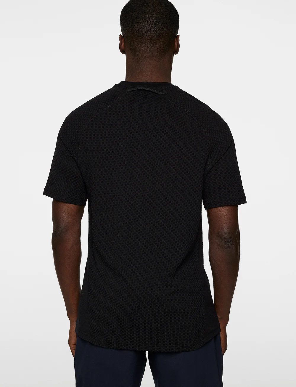 J. Lindeberg - Brent Wool T-shirt - alussärgid ja t-särgid - black - 3