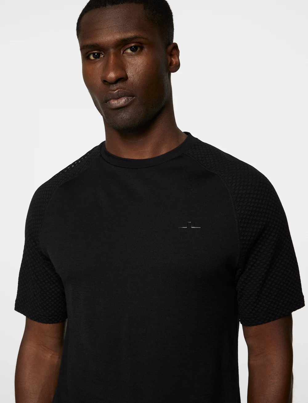 J. Lindeberg - Brent Wool T-shirt - alussärgid ja t-särgid - black - 5