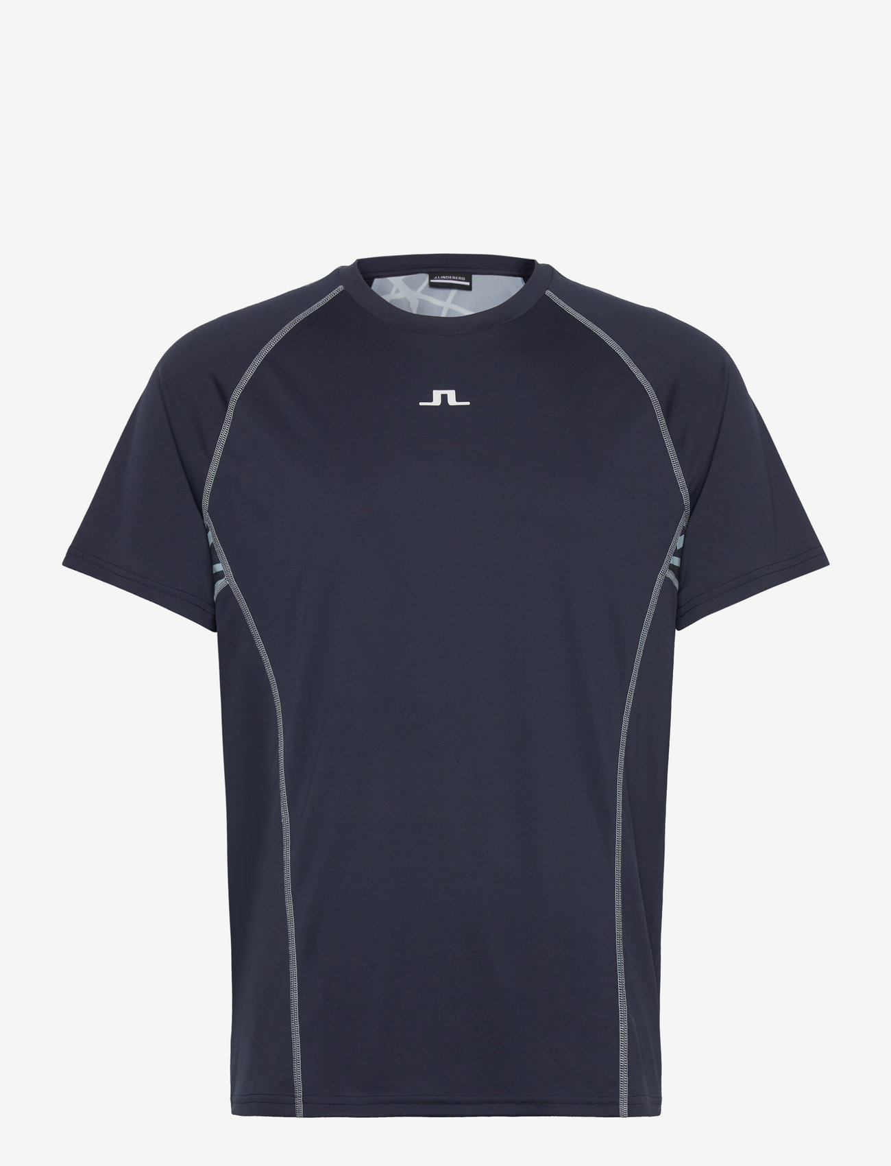 J. Lindeberg - Alfonso Printed T-shirt - alussärgid ja t-särgid - jl navy - 1