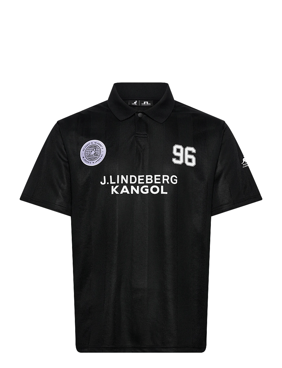 J. Lindeberg - Paul Football Jersey - oberteile & t-shirts - black - 1