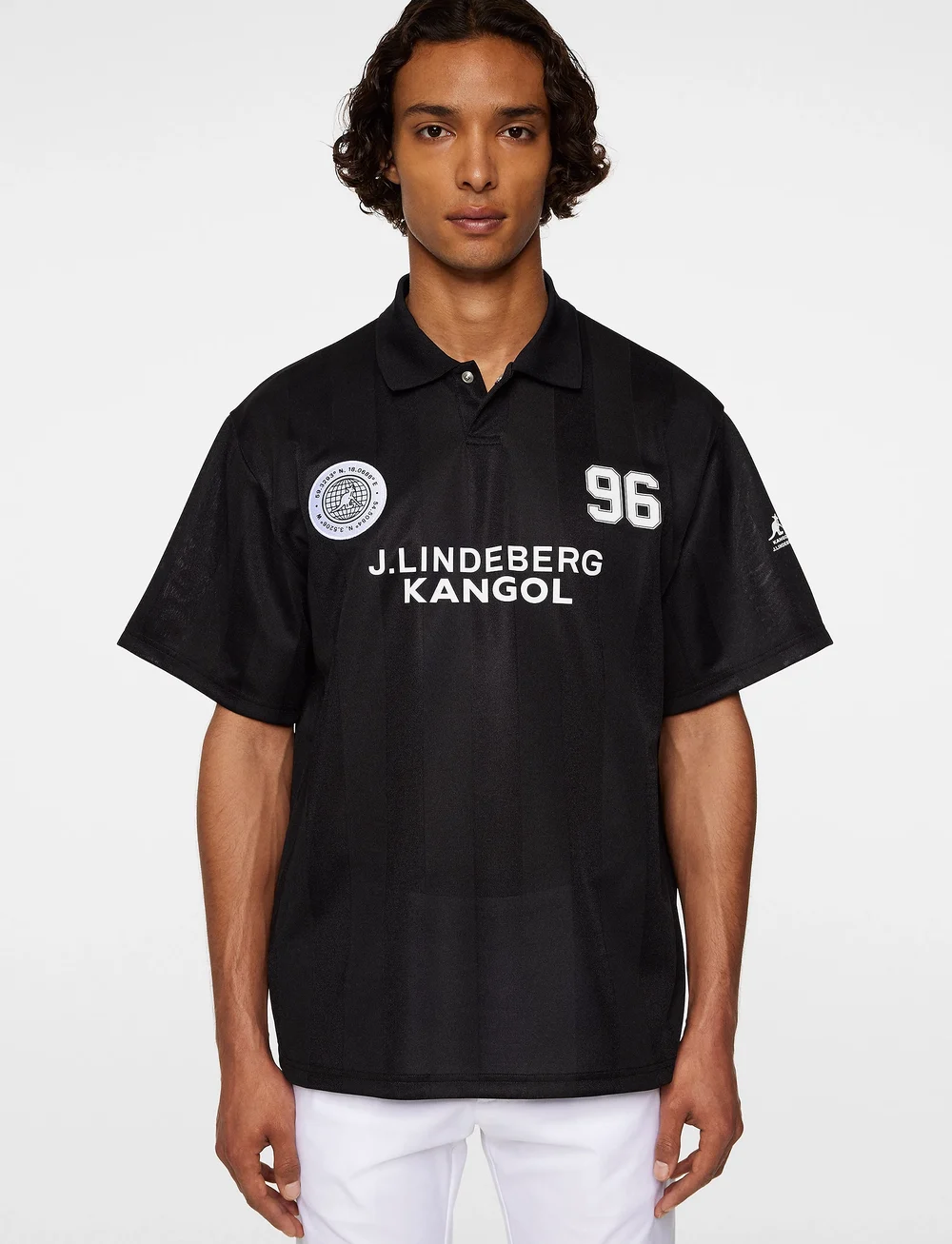 J. Lindeberg - Paul Football Jersey - toppe & t-shirts - black - 0