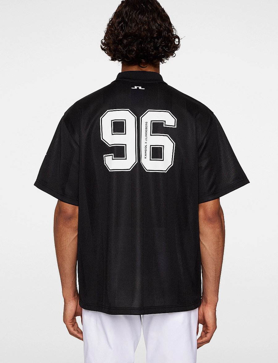 J. Lindeberg - Paul Football Jersey - oberteile & t-shirts - black - 3