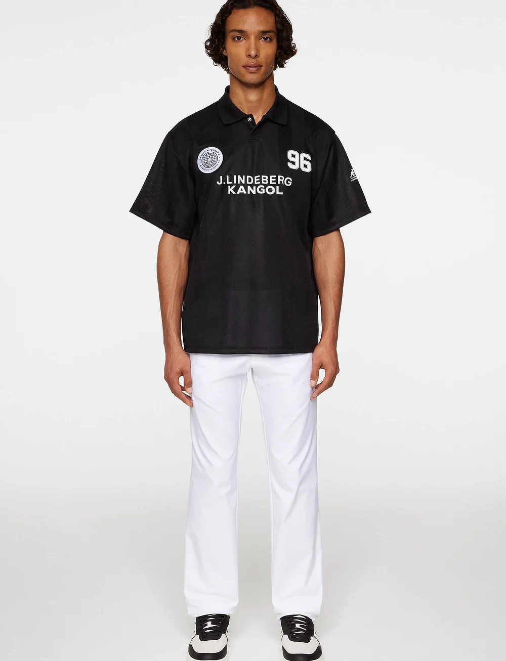 J. Lindeberg - Paul Football Jersey - toppe & t-shirts - black - 4