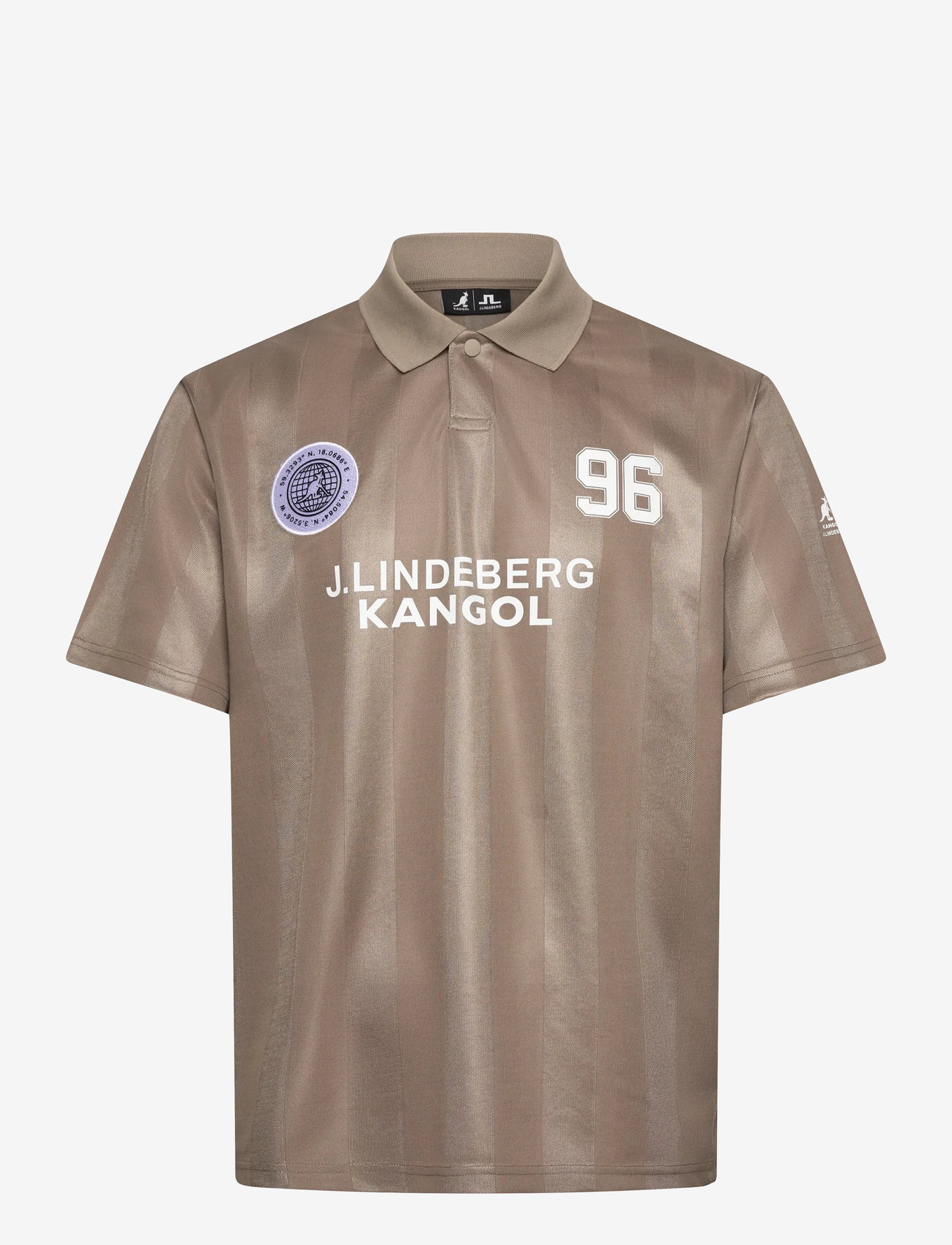 J. Lindeberg - Paul Football Jersey - toppe & t-shirts - vintage khaki - 1