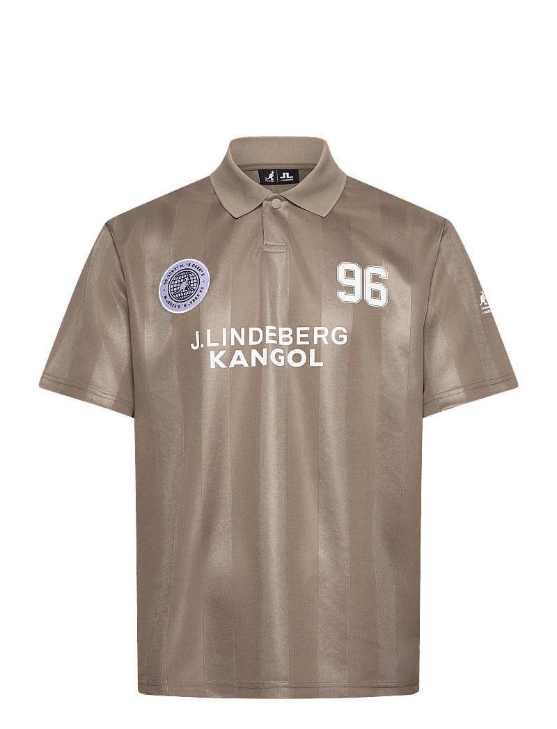 J. Lindeberg - Paul Football Jersey - toppe & t-shirts - vintage khaki - 1