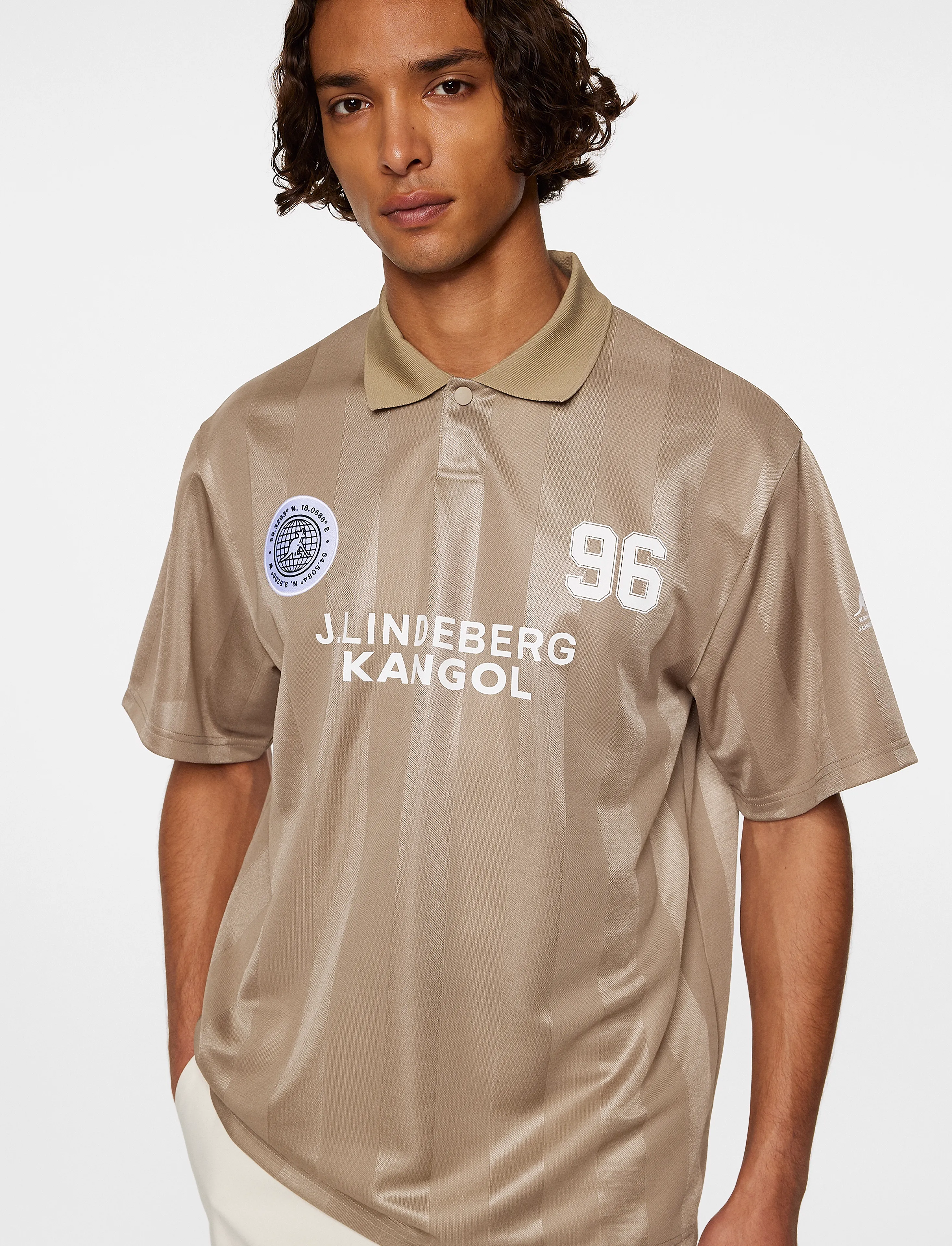 J. Lindeberg - Paul Football Jersey - polos - vintage khaki - 5