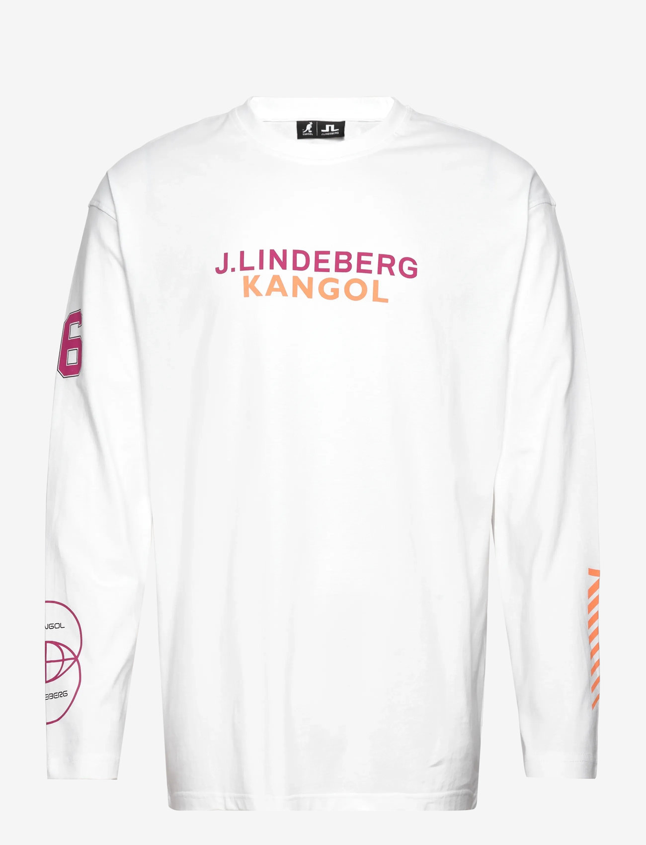 J. Lindeberg - Davie LS T-shirt - långärmade t-shirts - white - 1