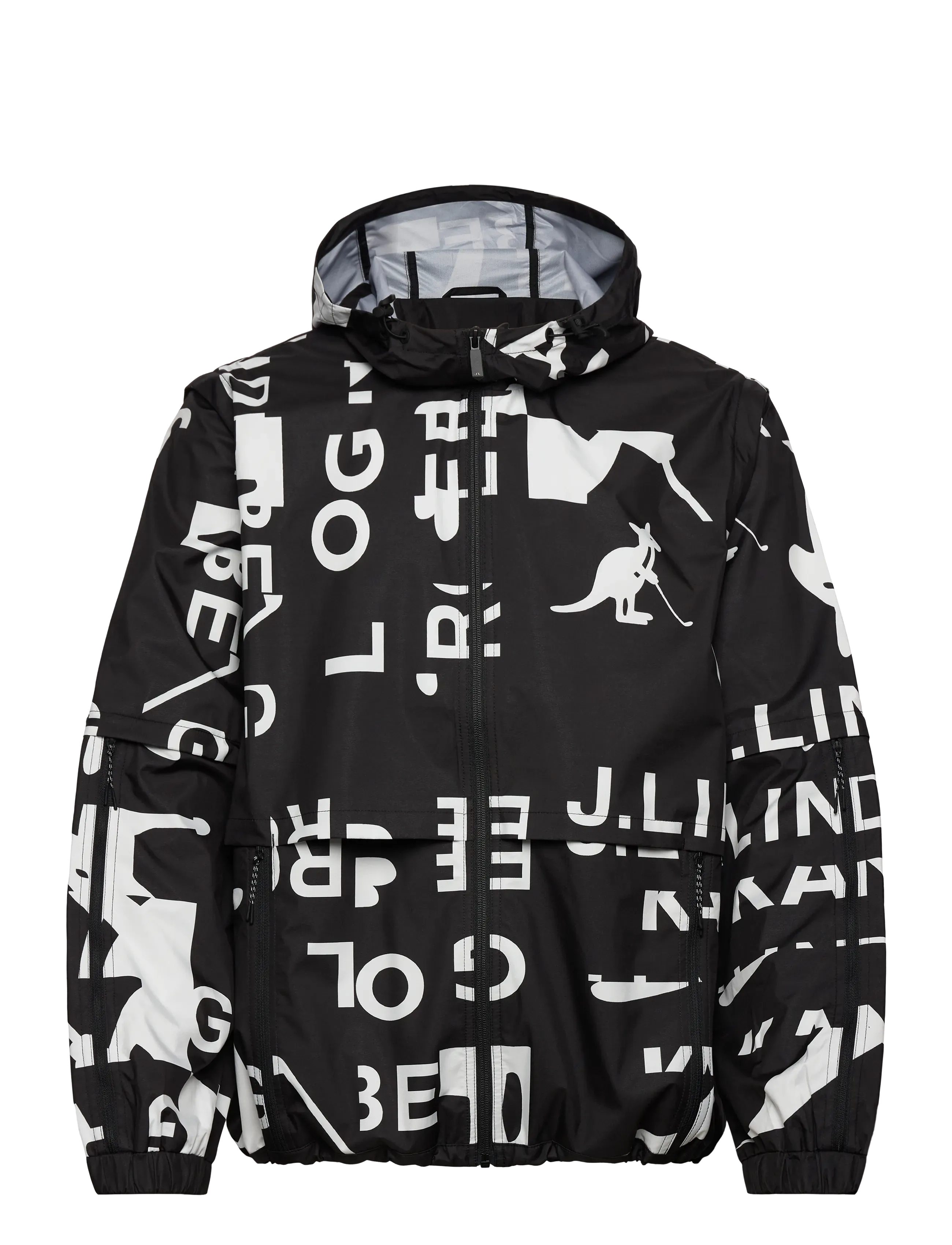 JL KANGOL BLACK WHITE L