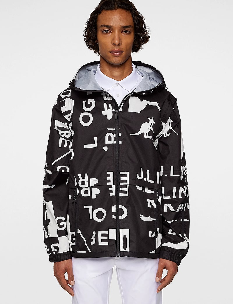 J. Lindeberg - All Gear Outerwear - höstjackor - jl kangol black white l - 0