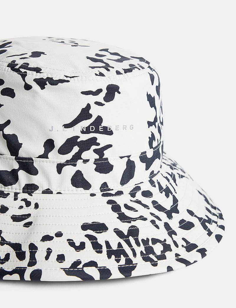 J. Lindeberg - Parker Printed Bucket Hat - hattar - snake rock moonbeam m - 3