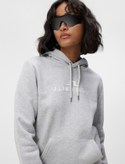 J. Lindeberg - W Alpha Hood - hoodies - light grey melange - 4