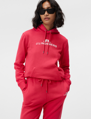 J. Lindeberg - W Alpha Hood - hoodies - rose red - 1