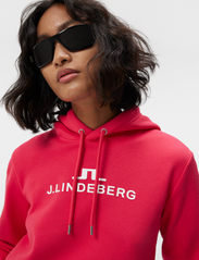 J. Lindeberg - W Alpha Hood - hoodies - rose red - 4